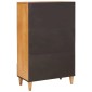 vidaXL Highboard Ανοιχτό καφέ 60 x 33 x 100 εκ. Μασίφ ξύλο μάνγκο