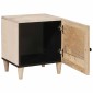 vidaXL Κομοδίνο Λευκό 80 x 50 x 40 cm Επεξεργασμένο Ξύλο