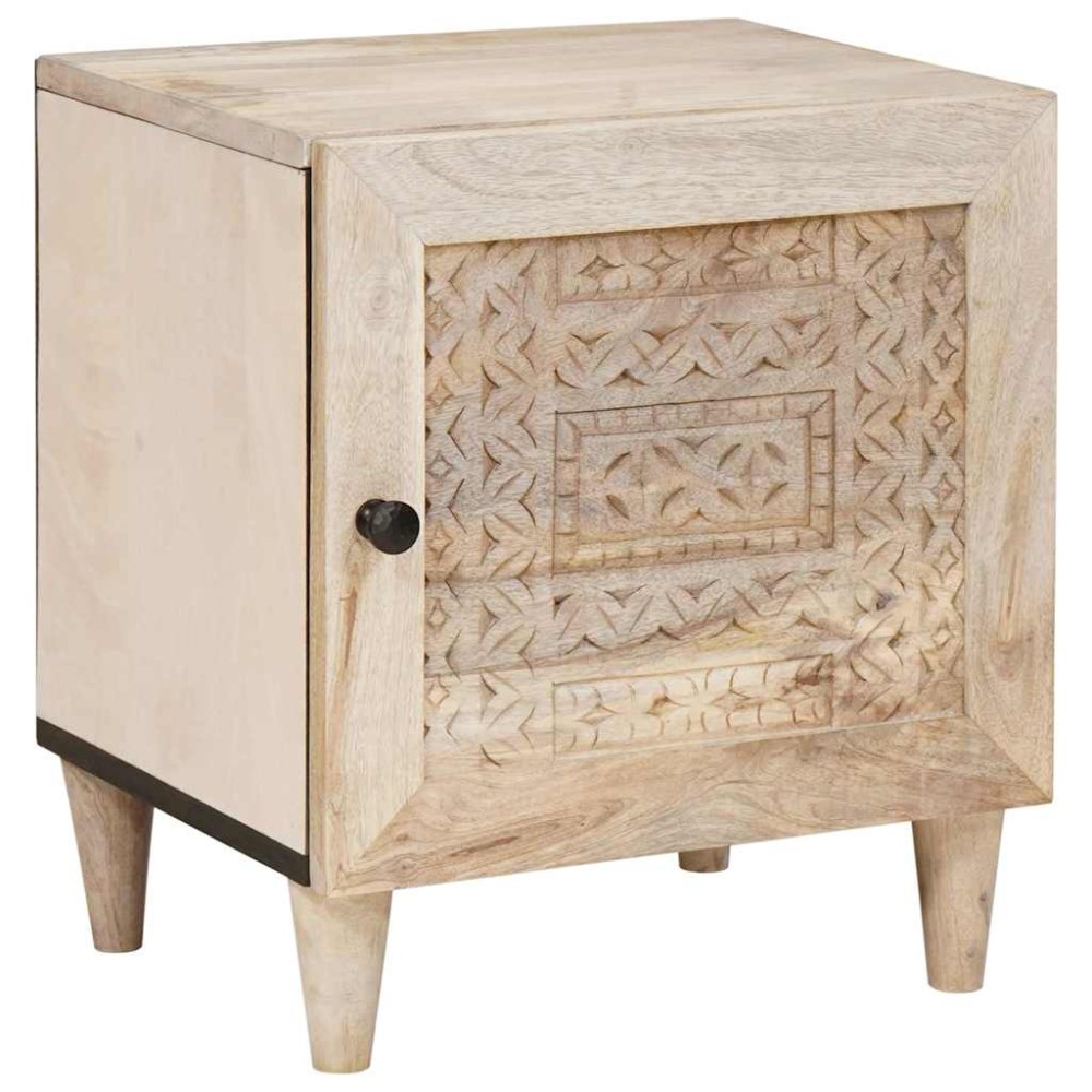 vidaXL Κομοδίνο 2 τεμ. Λευκό 80 x 50 x 40 cm Επεξεργασμένο Ξύλο