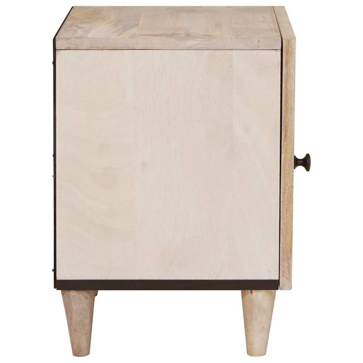 vidaXL Κομοδίνο 2 τεμ. Λευκό 80 x 50 x 40 cm Επεξεργασμένο Ξύλο