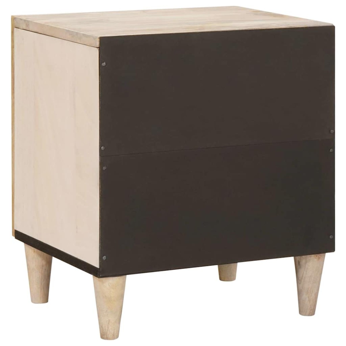 vidaXL Κομοδίνο 2 τεμ. Λευκό 80 x 50 x 40 cm Επεξεργασμένο Ξύλο