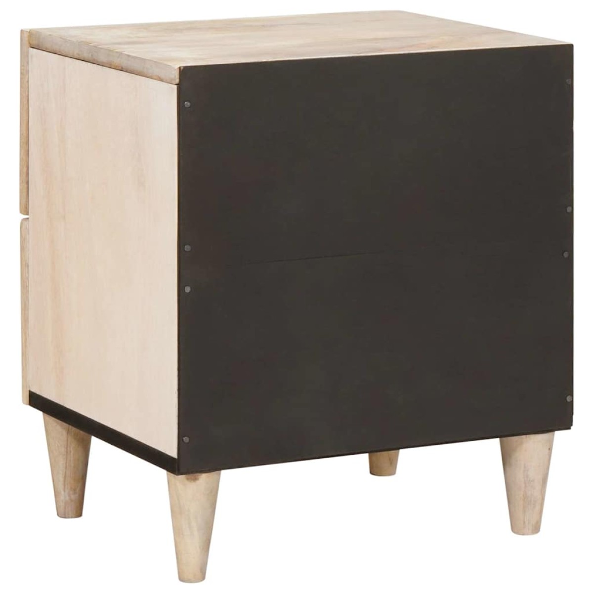vidaXL Κομοδίνο 2 τεμ. Λευκό 40 x 33 x 46 εκ. Επεξεργασμένο Ξύλο