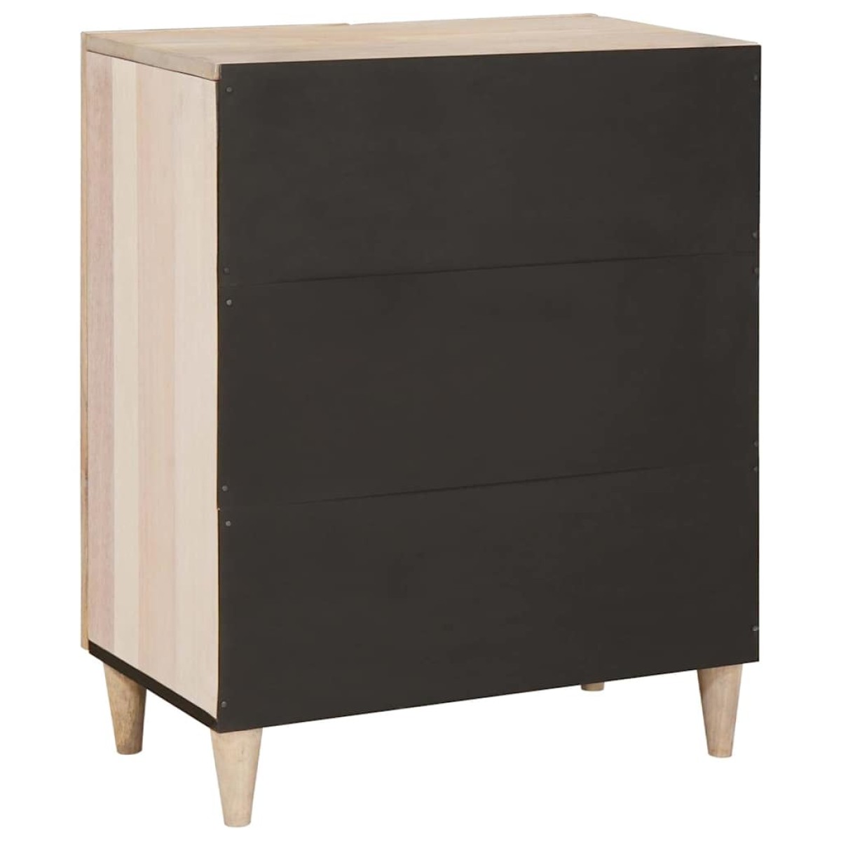 vidaXL Πλαϊνό γραφείο Λευκό 60 x 33 x 75 cm Μασίφ ξύλο μάνγκο