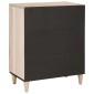vidaXL Πλαϊνό γραφείο Λευκό 60 x 33 x 75 cm Μασίφ ξύλο μάνγκο