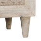 vidaXL Πλαϊνό γραφείο Λευκό 60 x 33 x 75 cm Μασίφ ξύλο μάνγκο