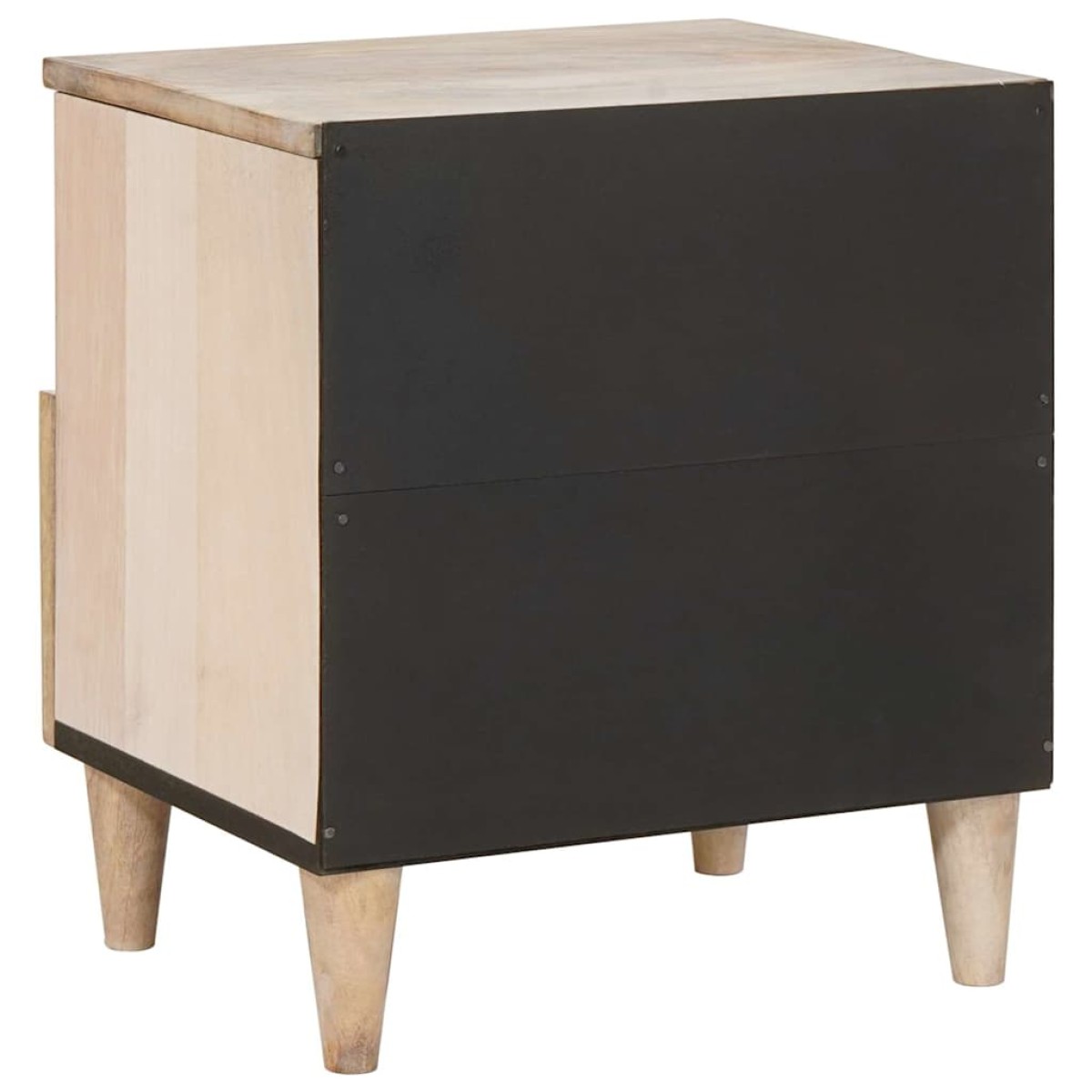 vidaXL Κομοδίνο 2 τεμ. Λευκό 40 x 33 x 46 εκ. Επεξεργασμένο Ξύλο