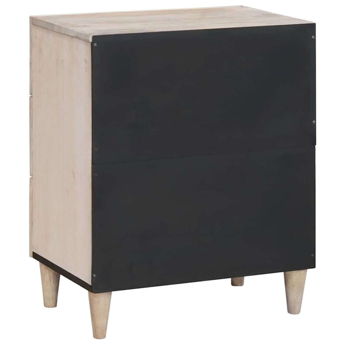 vidaXL Κομοδίνο Λευκό 50 x 33 x 62 εκ. Επεξεργασμένο Ξύλο