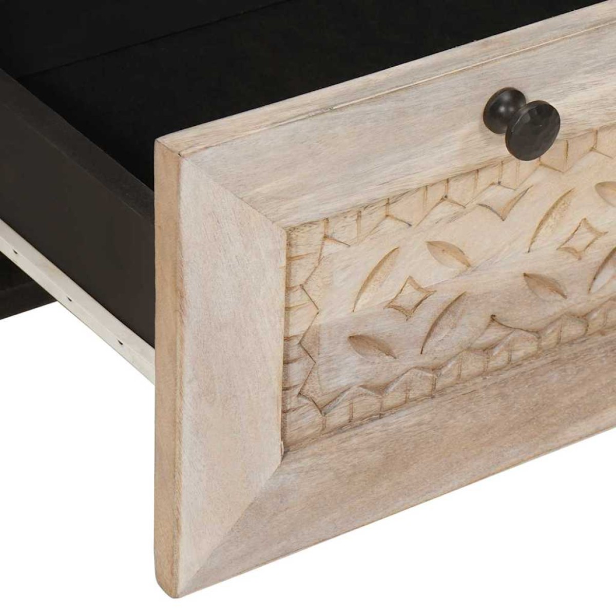 vidaXL Κομοδίνο Λευκό 50 x 33 x 62 εκ. Επεξεργασμένο Ξύλο