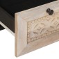 vidaXL Κομοδίνο Λευκό 50 x 33 x 62 εκ. Επεξεργασμένο Ξύλο