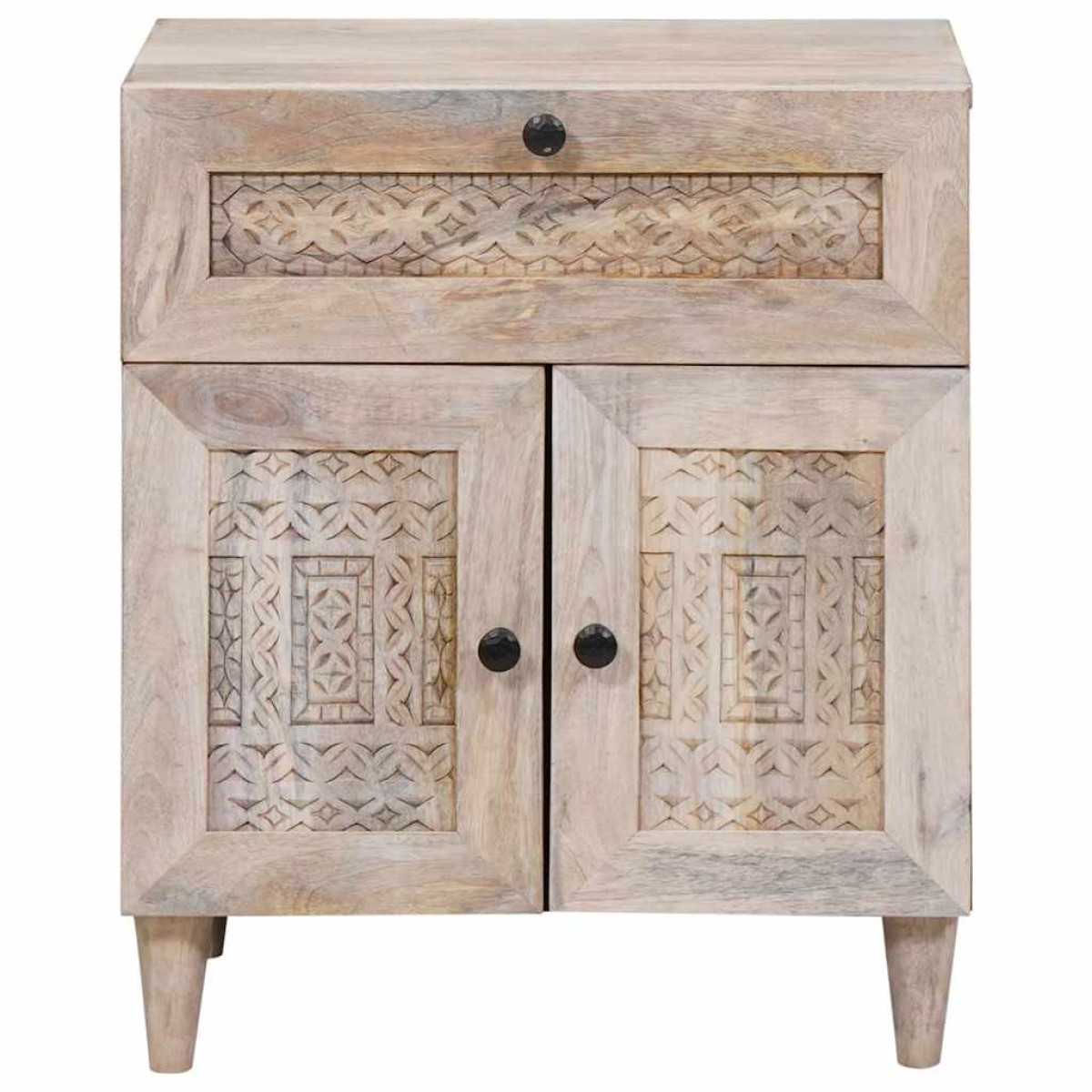 vidaXL Κομοδίνο Λευκό 50 x 33 x 60 εκ Επεξεργασμένο Ξύλο