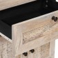 vidaXL Κομοδίνο Λευκό 50 x 33 x 60 εκ Επεξεργασμένο Ξύλο