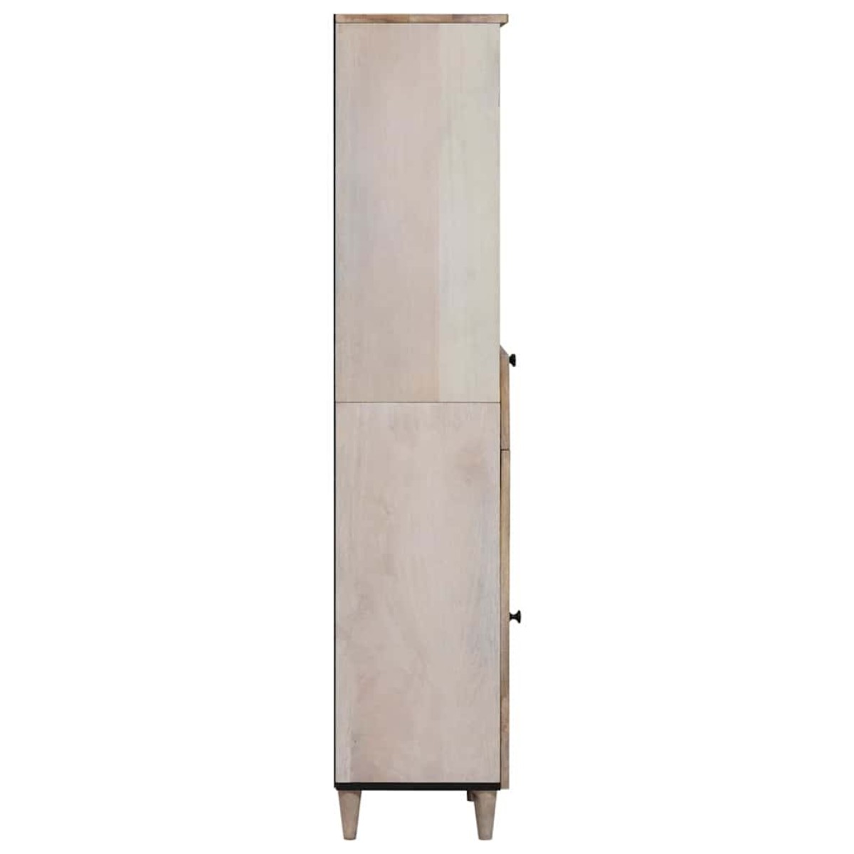 vidaXL Ντουλάπι Μπάνιου Λευκό 38 x 33 x 160 εκ. Επεξεργασμένο ξύλο