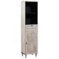 vidaXL Ντουλάπι Μπάνιου Λευκό 38 x 33 x 160 εκ. Επεξεργασμένο ξύλο