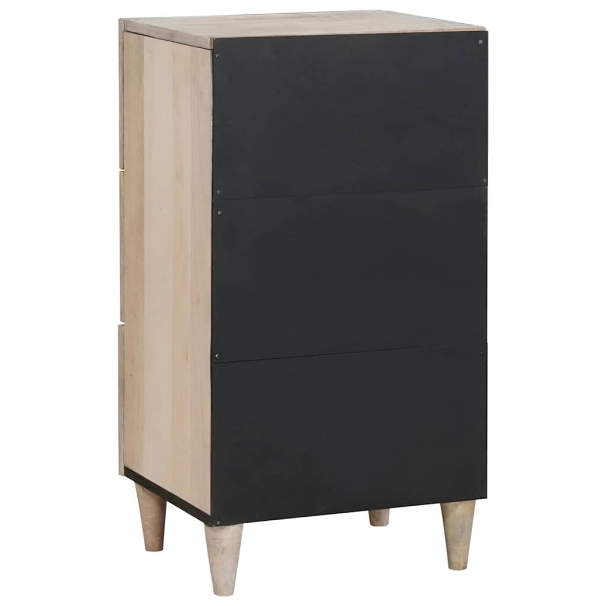 vidaXL Πλαϊνό γραφείο με συρτάρι Λευκό 33.5 x 40 x 75 εκ
