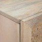 vidaXL Highboard Λευκό 40 x 33 x 110 εκ Μασίφ ξύλο μάνγκο