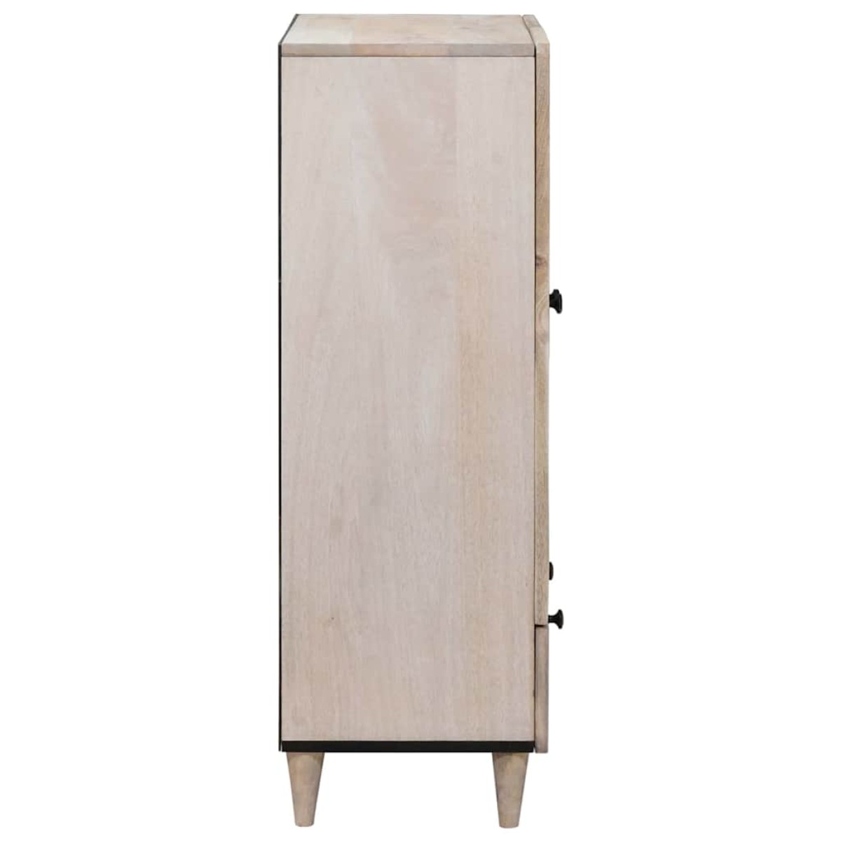 vidaXL Highboard Λευκό 60 x 33 x 100 εκ. Μασίφ ξύλο μάνγκο