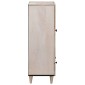 vidaXL Highboard Λευκό 60 x 33 x 100 εκ. Μασίφ ξύλο μάνγκο