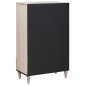 vidaXL Highboard Λευκό 60 x 33 x 100 εκ. Μασίφ ξύλο μάνγκο