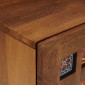 vidaXL Κομοδίνο 2 τμχ. Καφέ 40 x 33 x 46 εκ. Στερεό ξύλο μάνγκο