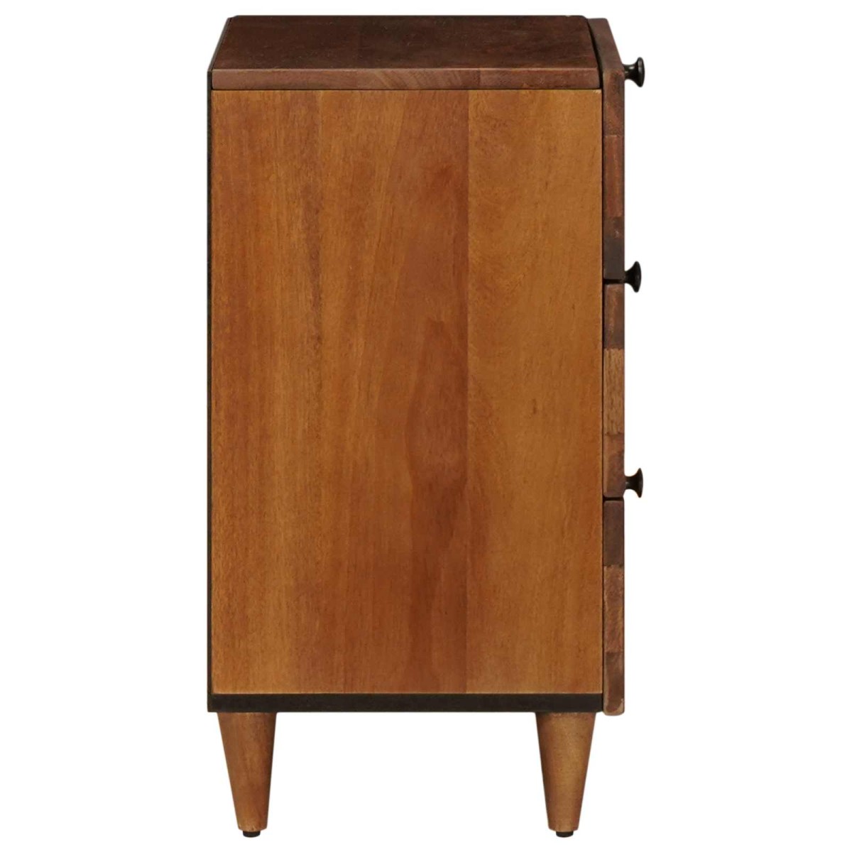 vidaXL Κομοδίνο με συρτάρι Καφέ 50 x 33 x 62 εκ. Στερεό ξύλο μάνγκο