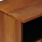 vidaXL Ντουλάπι TV με ράφι Καρυδιά 100 x 33 x 46 εκ Στερεό ξύλο μάνγκο