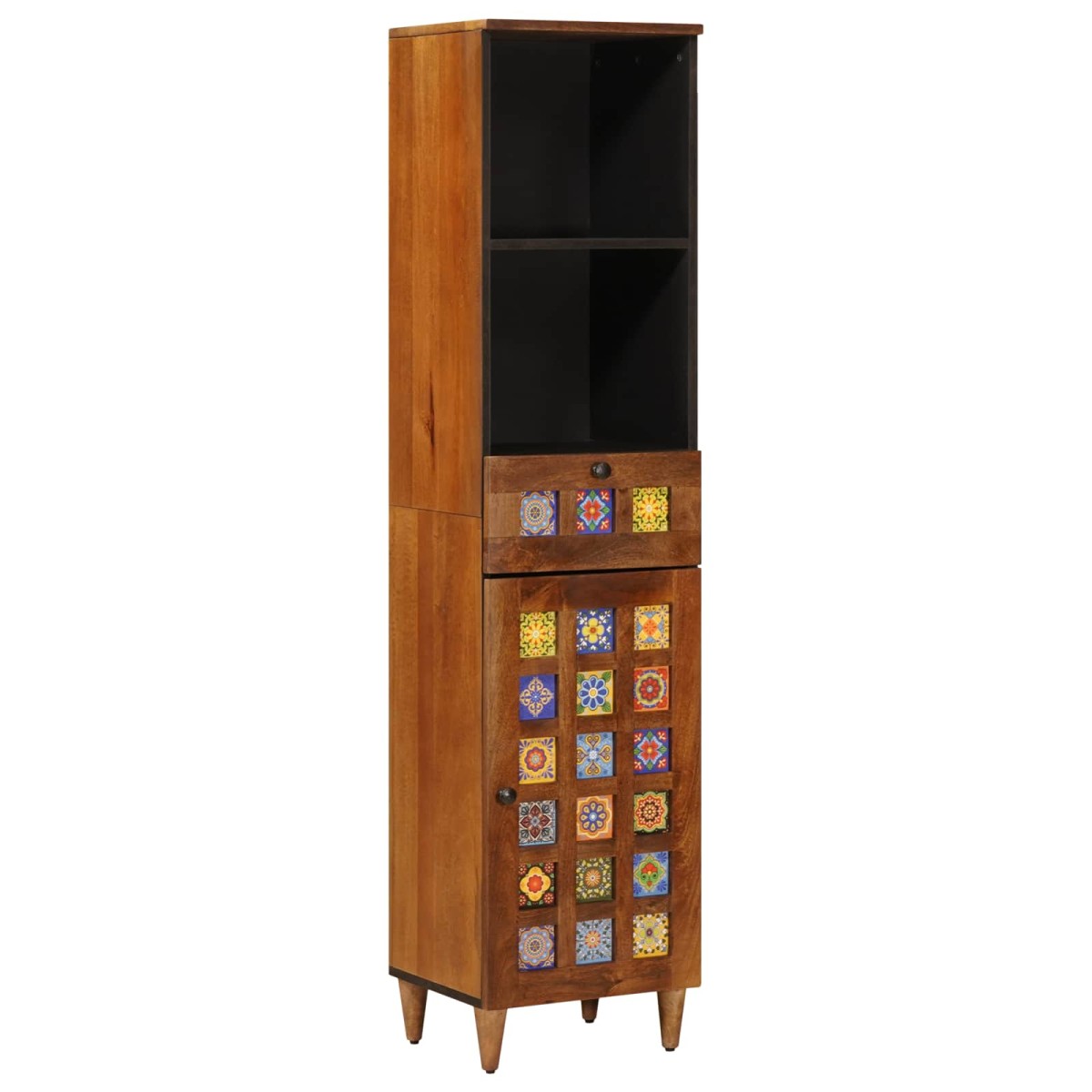 vidaXL Ντουλάπι Μπάνιου Καρυδιά 38 x 33 x 160 εκ.
