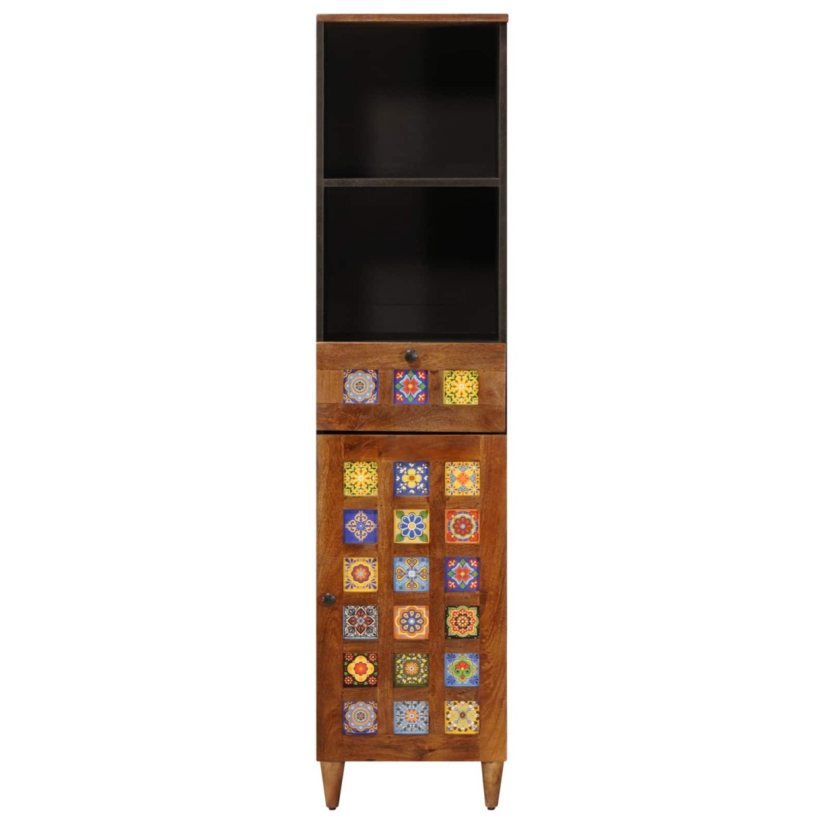 vidaXL Ντουλάπι Μπάνιου Καρυδιά 38 x 33 x 160 εκ.