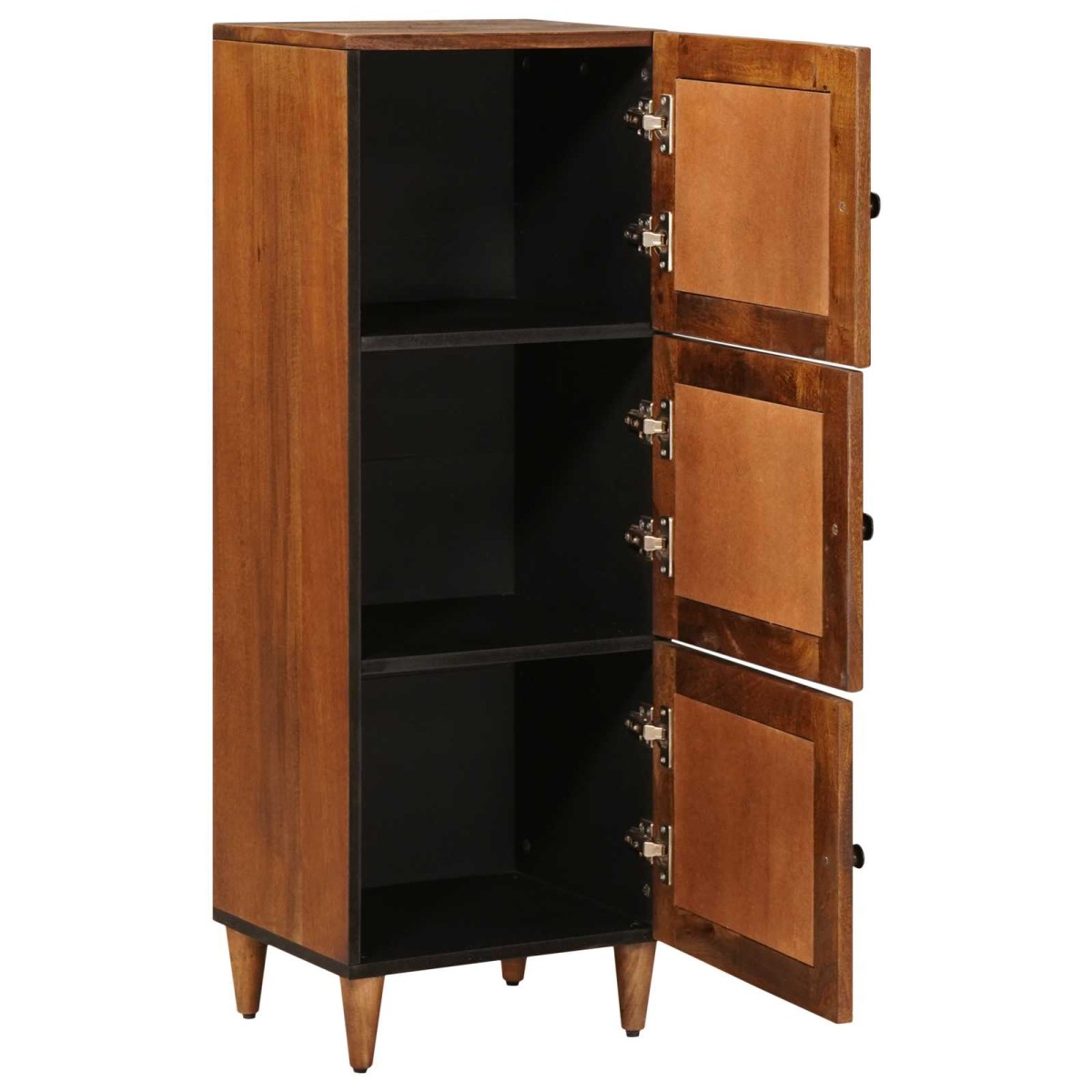 vidaXL Highboard Καρυδιά 40 x 33 x 110 εκ Στερεό ξύλο μάνγκο