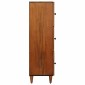 vidaXL Highboard Καρυδιά 40 x 33 x 110 εκ Στερεό ξύλο μάνγκο