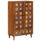 vidaXL Highboard Καρυδιά 60 x 33,5 x 100 εκ. Στερεό ξύλο μάνγκο