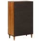 vidaXL Highboard Καρυδιά 60 x 33,5 x 100 εκ. Στερεό ξύλο μάνγκο