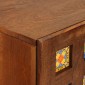 vidaXL Highboard Καρυδιά 60 x 33,5 x 100 εκ. Στερεό ξύλο μάνγκο