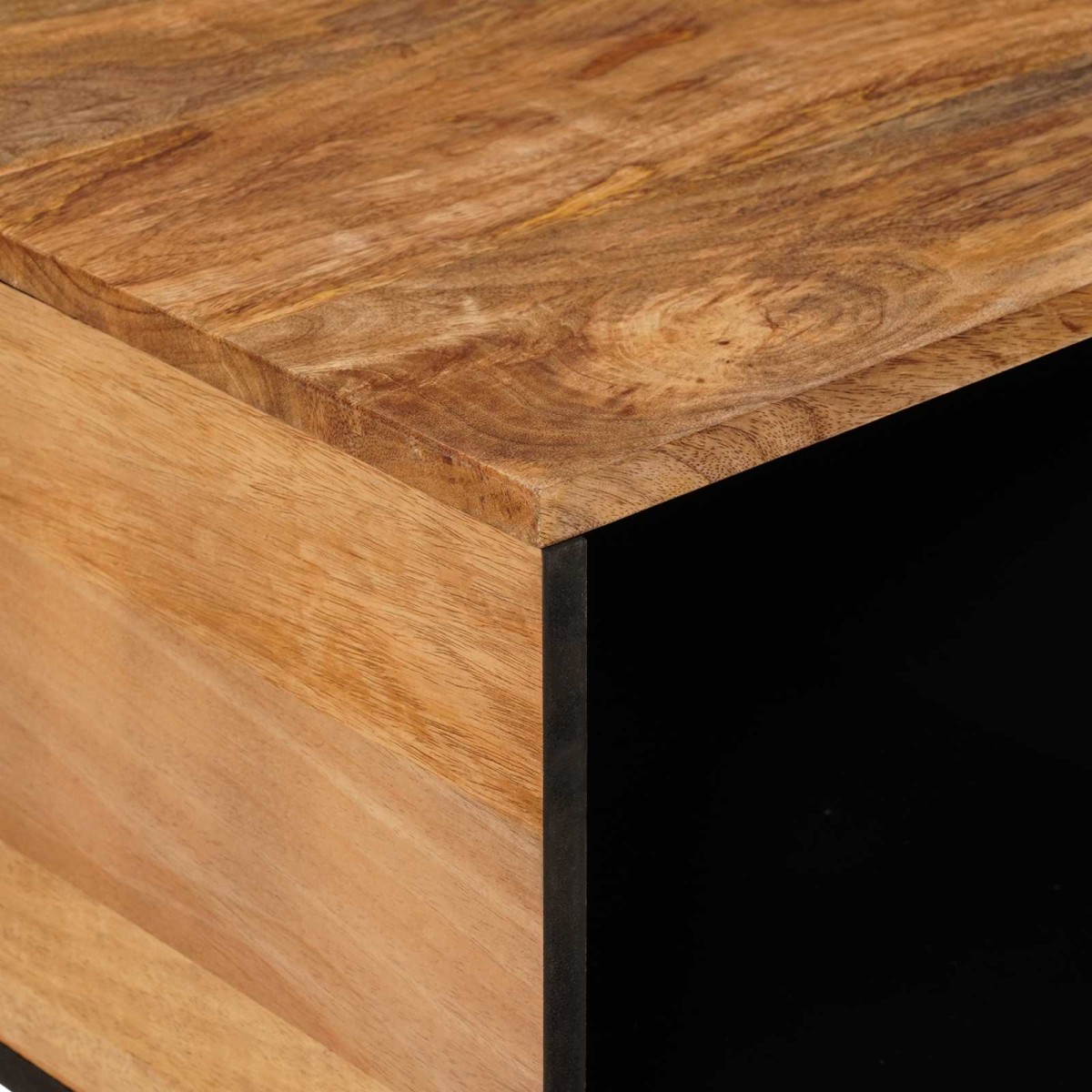 vidaXL Τραπεζάκι σαλονιού Φυσικό 80 x 50 x 40 cm Στερεό ξύλο μάνγκο