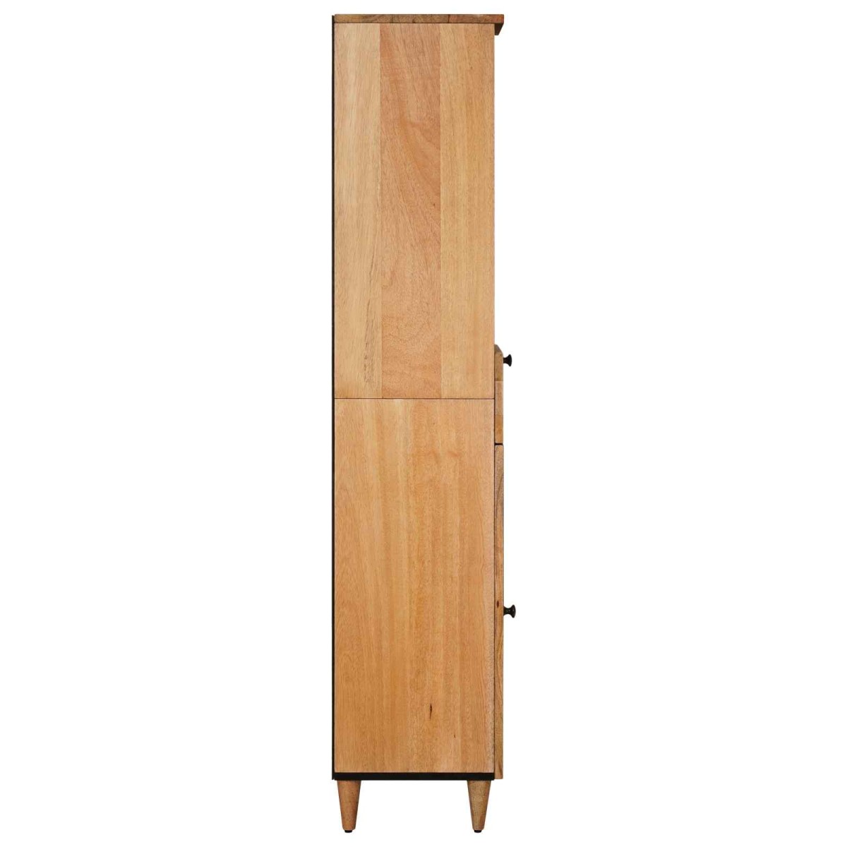 vidaXL Ντουλάπι Μπάνιου Φυσικό 38 x 33 x 160 εκ. Στερεό ξύλο μάνγκο
