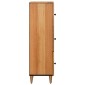 vidaXL Highboard Φυσικό 40 x 33 x 110 εκ Στερεό ξύλο μάνγκο