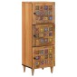 vidaXL Highboard Φυσικό 40 x 33 x 110 εκ Στερεό ξύλο μάνγκο