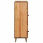 vidaXL Highboard Φυσικό 60 x 33,5 x 100 εκ. Στερεό ξύλο μάνγκο