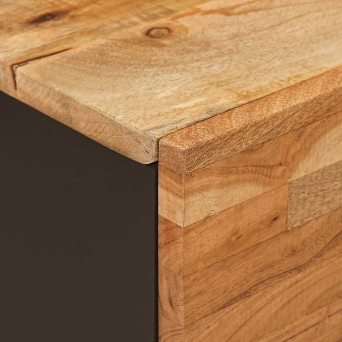 vidaXL Κομοδίνο 2 τμχ. Καφέ 40 x 33 x 46 εκ. Στερεό ξύλο μάνγκο