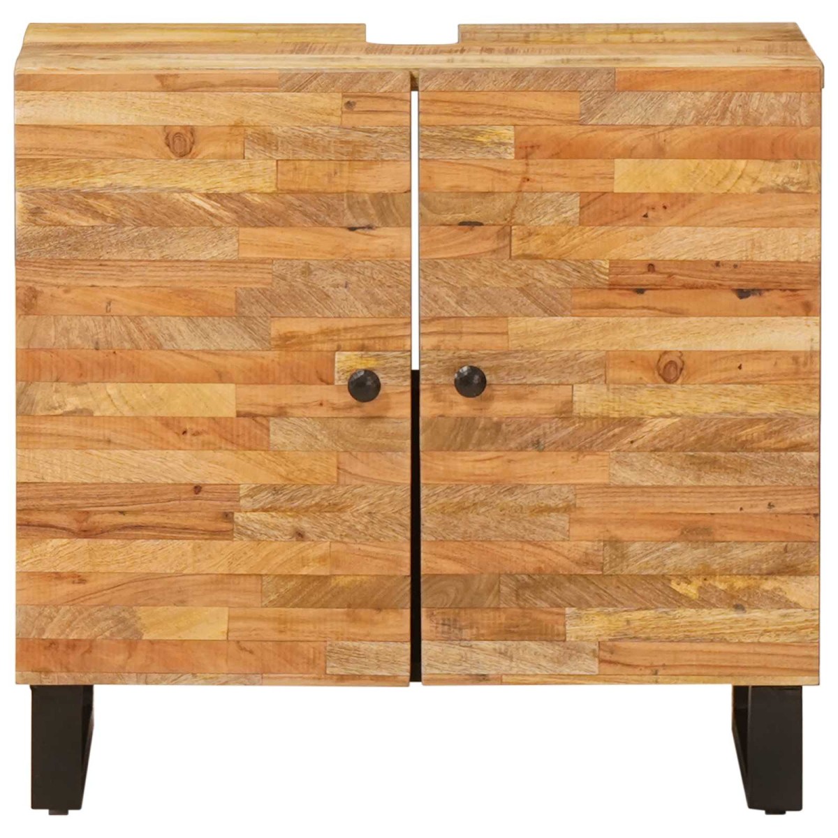 vidaXL Ντουλάπα Νιπτήρα Mπάνιου Φυσικό 62 x 33 x 58 εκ.