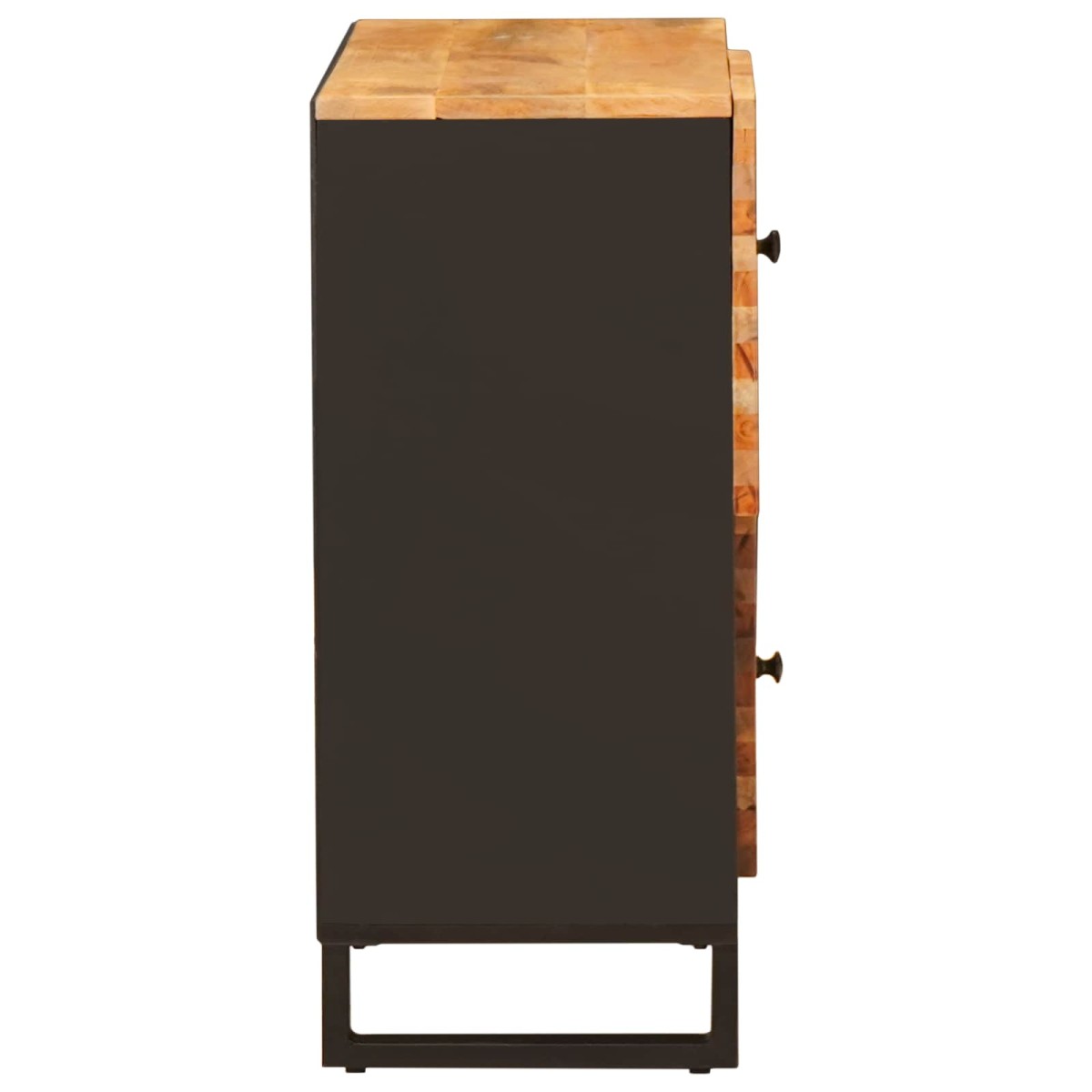 vidaXL Βοηθητικό ντουλάπι Καφέ 80 x 33 x 75 εκ Στερεό ξύλο μάνγκο