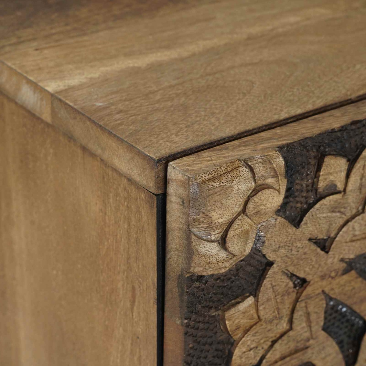 vidaXL Κομοδίνο Καφέ 40 x 33,5 x 46 εκ Στερεό ξύλο μάνγκο
