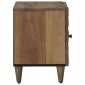vidaXL Κομοδίνο 2 τεμ. Καφέ 40 x 33,5 x 46 εκ Στερεό ξύλο μάνγκο