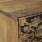 vidaXL Κομοδίνο 2 τμχ. Καφέ 40 x 33,5 x 46 εκ Στερεό ξύλο μάνγκο