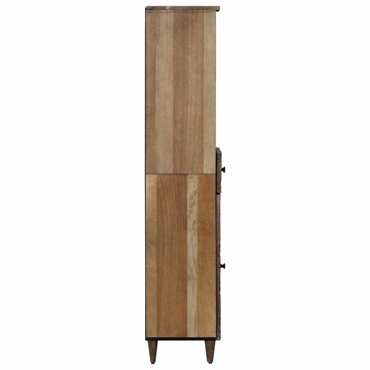 vidaXL Ντουλάπι Μπάνιου Καφέ 38 x 33,5 x 160 εκ Στερεό ξύλο μάνγκο