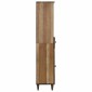 vidaXL Ντουλάπι Μπάνιου Καφέ 38 x 33,5 x 160 εκ Στερεό ξύλο μάνγκο