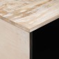 vidaXL Τραπεζάκι σαλονιού Λευκό 80 x 50 x 40 cm Στερεό ξύλο μάνγκο