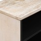 vidaXL Ντουλάπι TV με ράφι Λευκό 80 x 31,5 x 46 cm Στερεό ξύλο μάνγκο