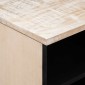 vidaXL Ντουλάπι TV Λευκό 80 x 33,5 x 46 εκ. Στερεό ξύλο μάνγκο