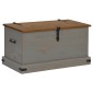 vidaXL Σεντούκι αποθήκευσης HALDEN γκρι 91x48x47 cm μασίφ ξύλο πεύκο