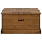 vidaXL Σεντούκι αποθήκευσης HALDEN 91x91x47 cm Ξύλο μασίφ πεύκο